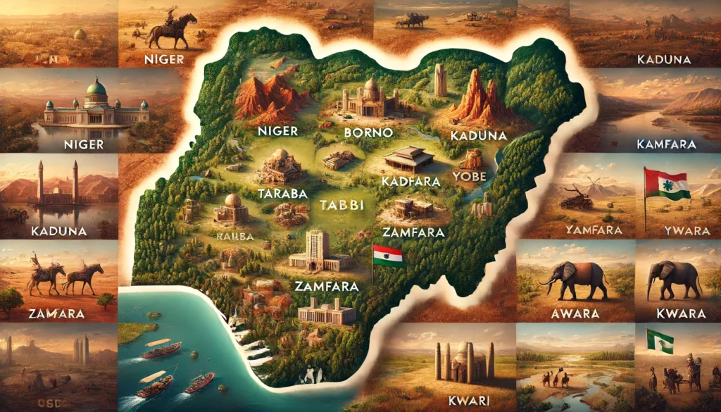 Landmass in the north