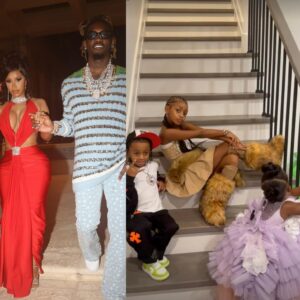 Despite their divorce, Cardi B and her ex-boyfriend Offset get back together to celebrate the birthdays of their son and daughter.